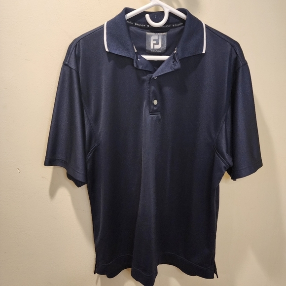 FootJoy men's navy blue Golf Polo Shirt size M - Picture 2 of 11